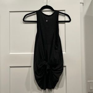 Lululemon Tie Back tank, speckled black